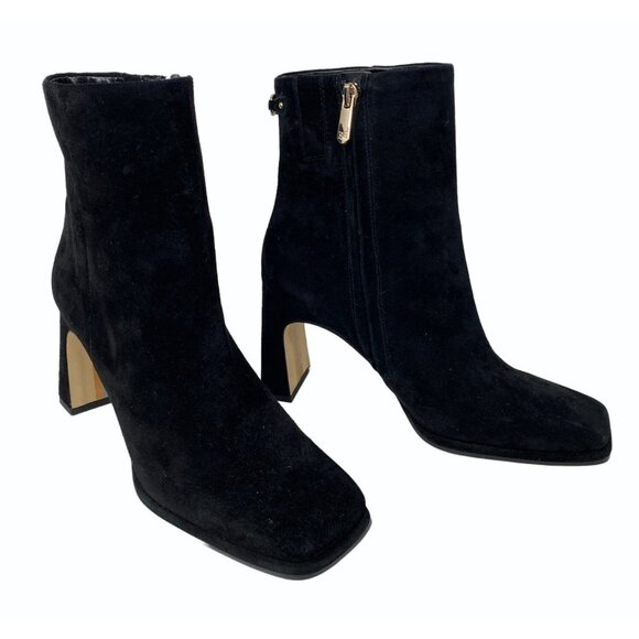 Sam Edelman Irie Square Toe size 9 High Heel Booties NEW Suede Leather - Picture 1 of 9